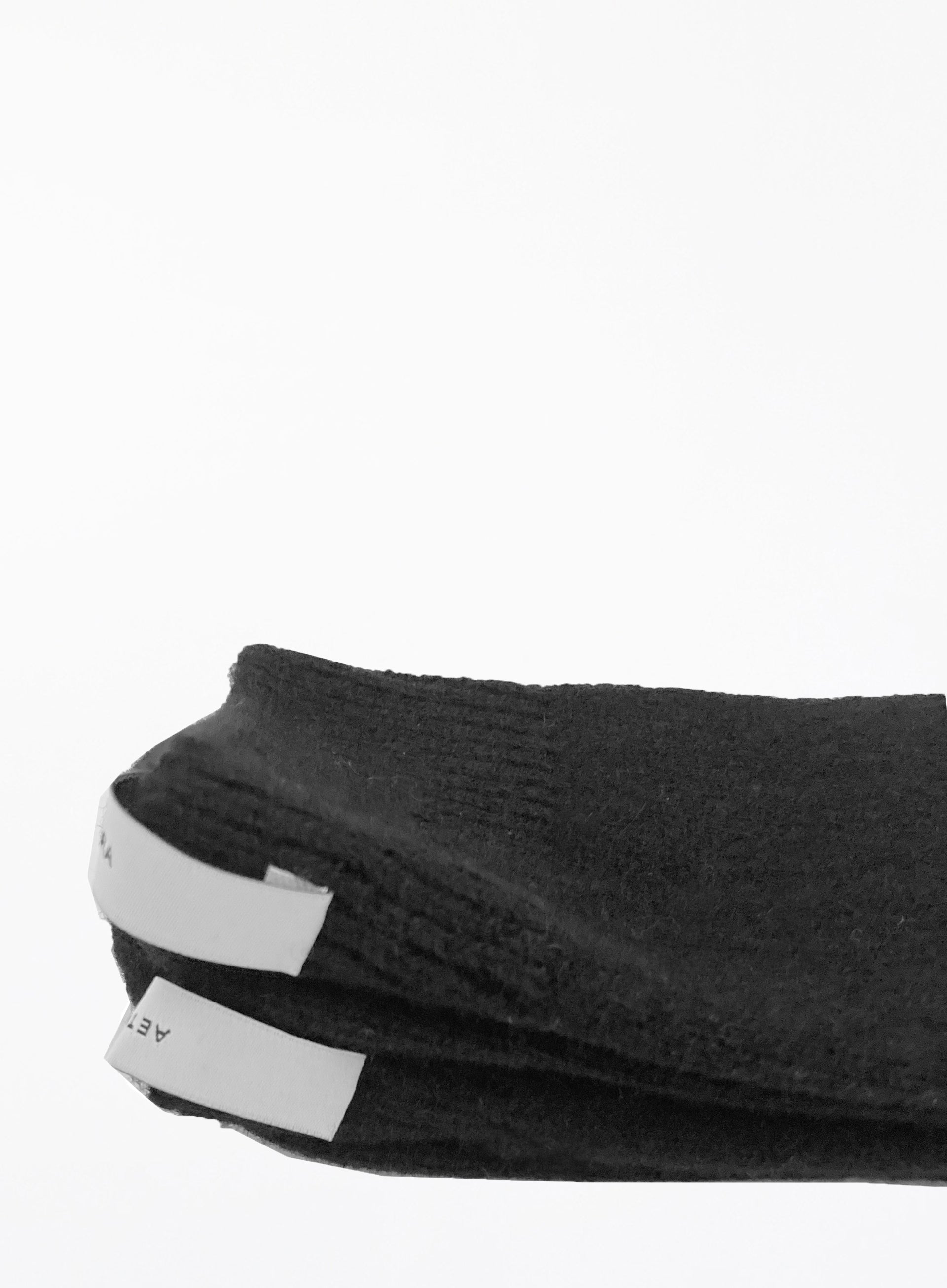black winter wool socks