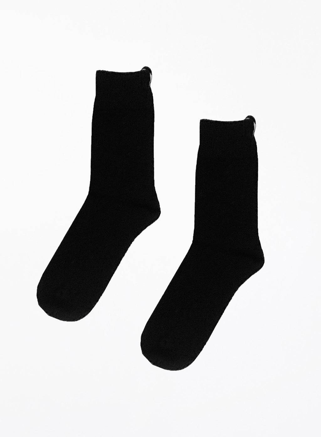 black winter wool socks