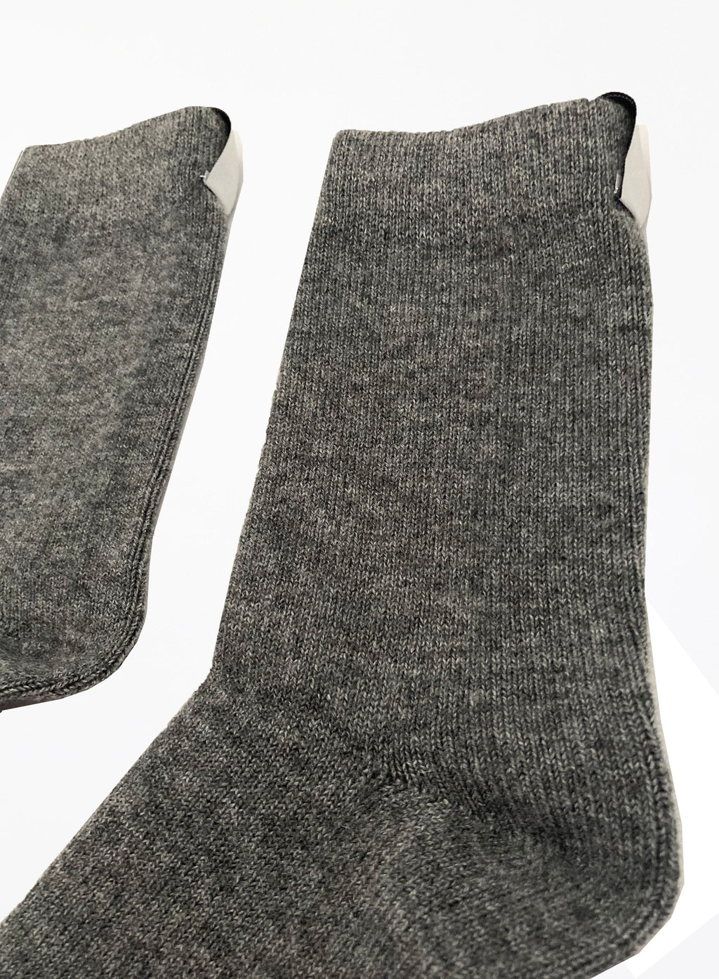 grey winter wool socks