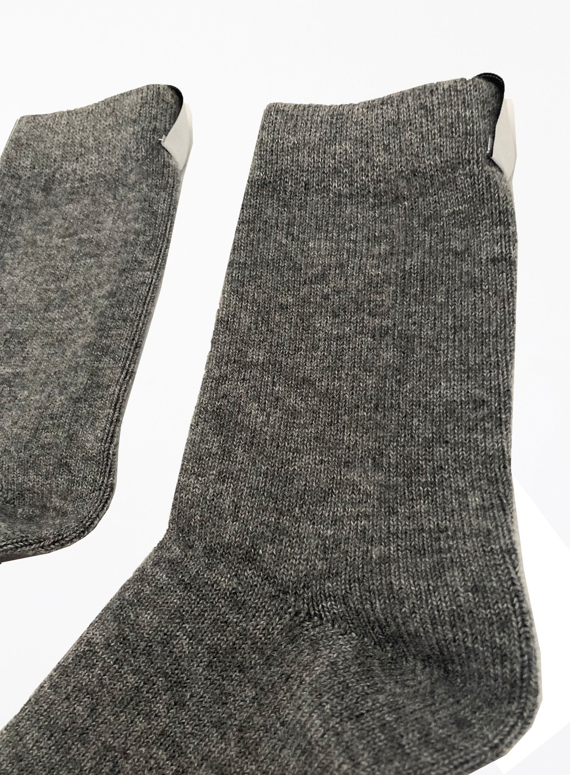 grey winter wool socks