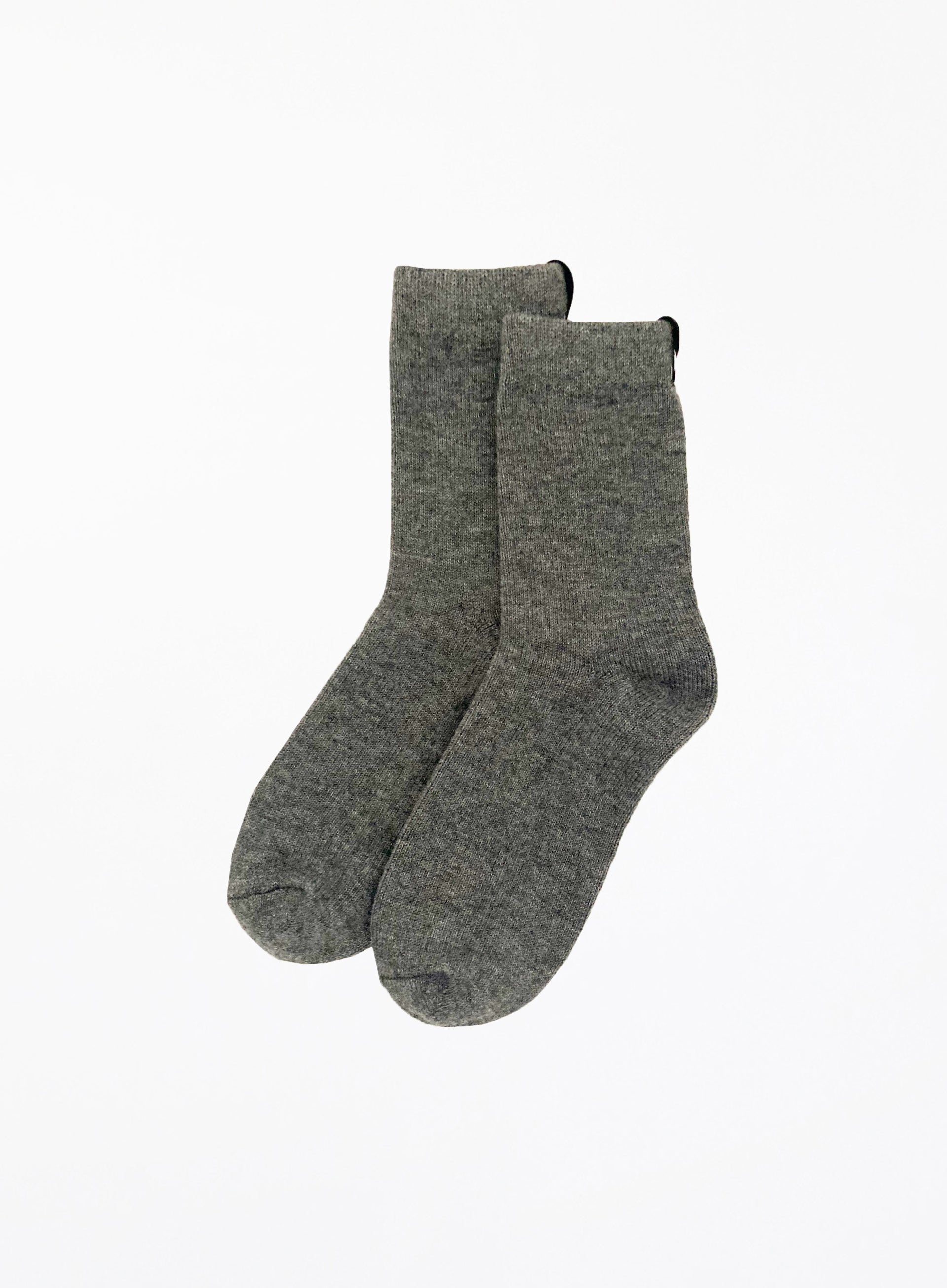 grey winter wool socks