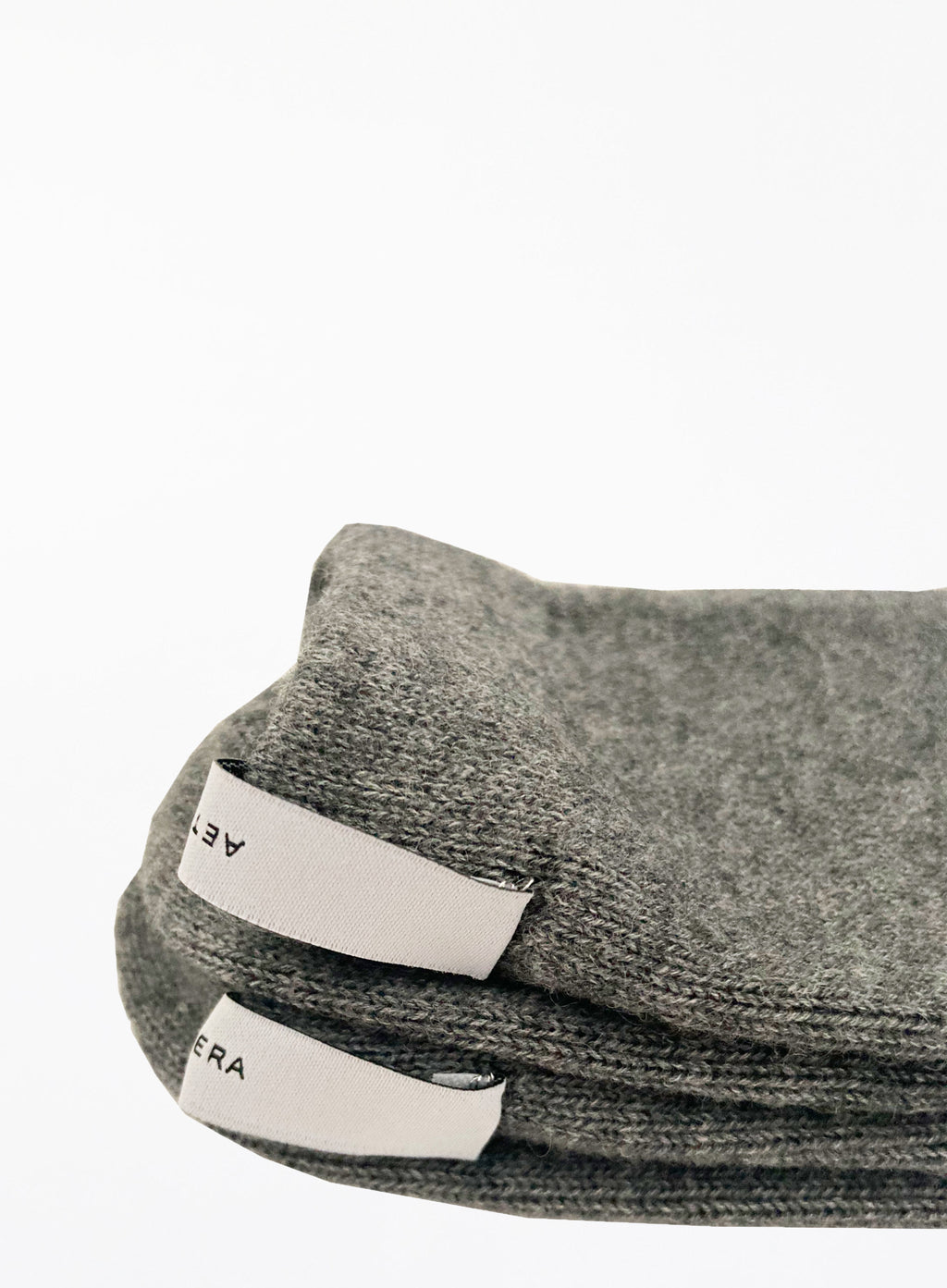 grey winter wool socks