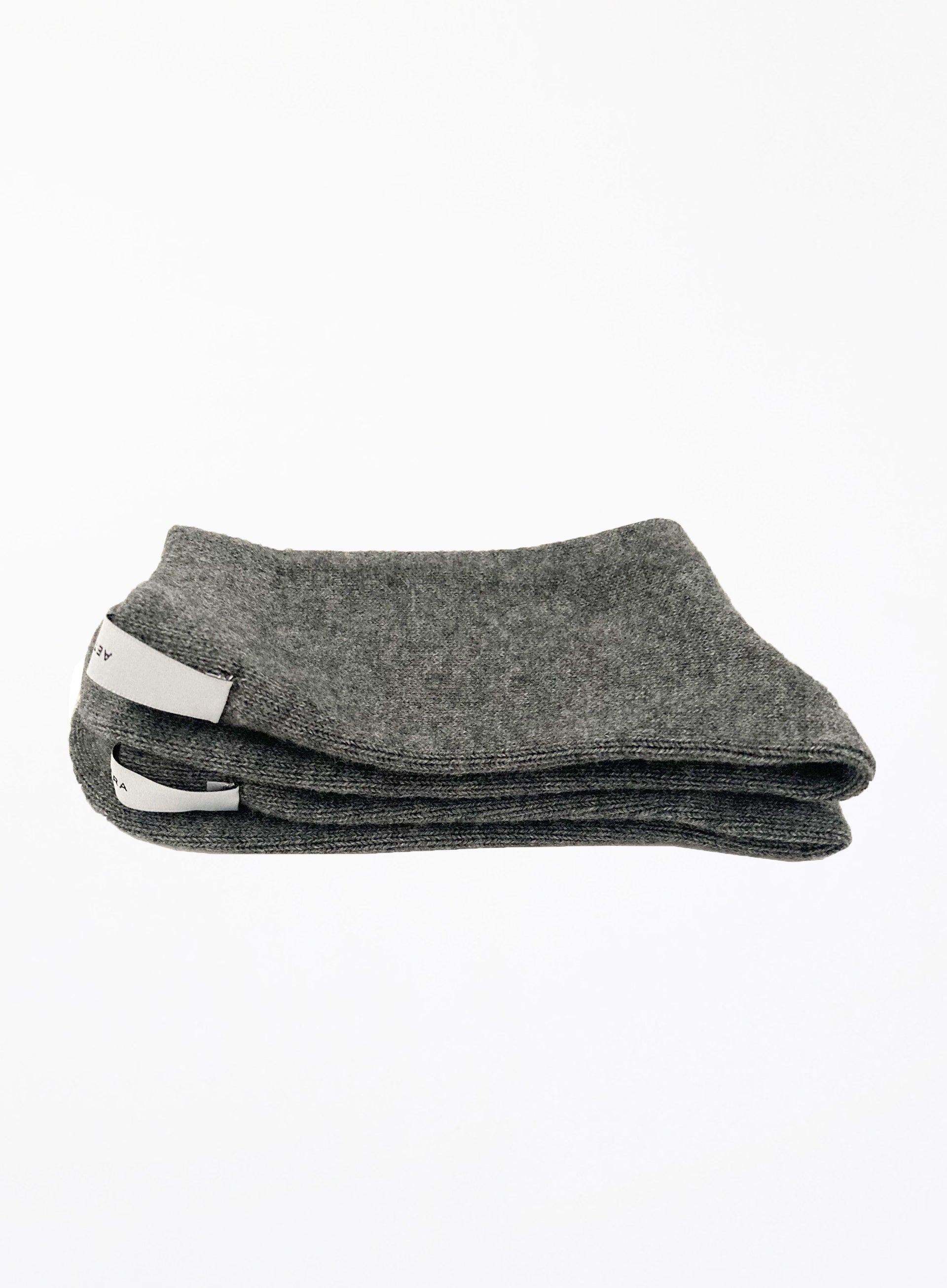 grey winter wool socks