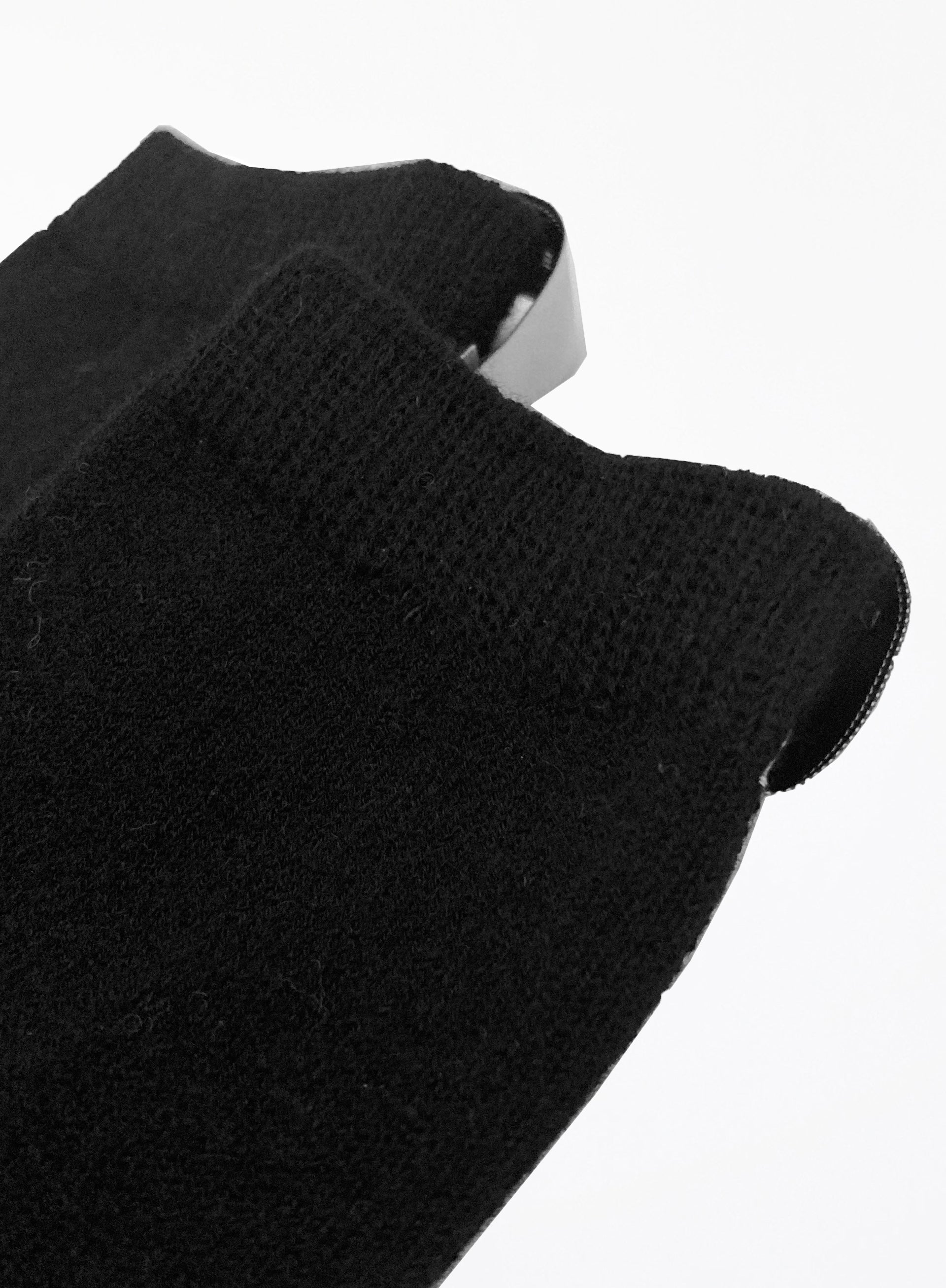 black winter wool socks