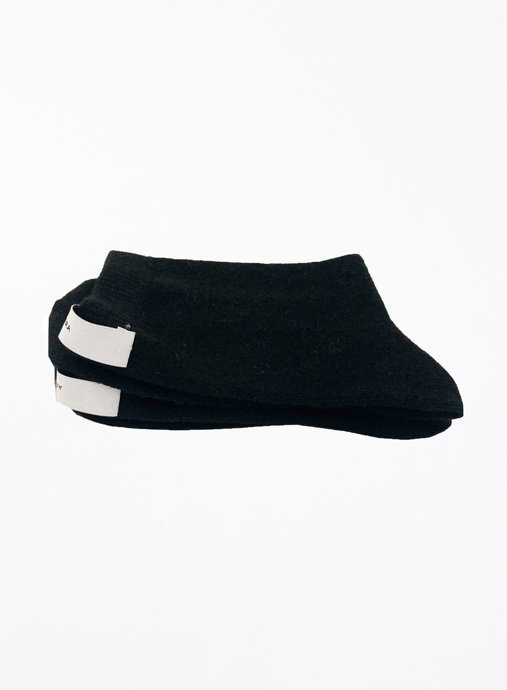 black winter wool socks