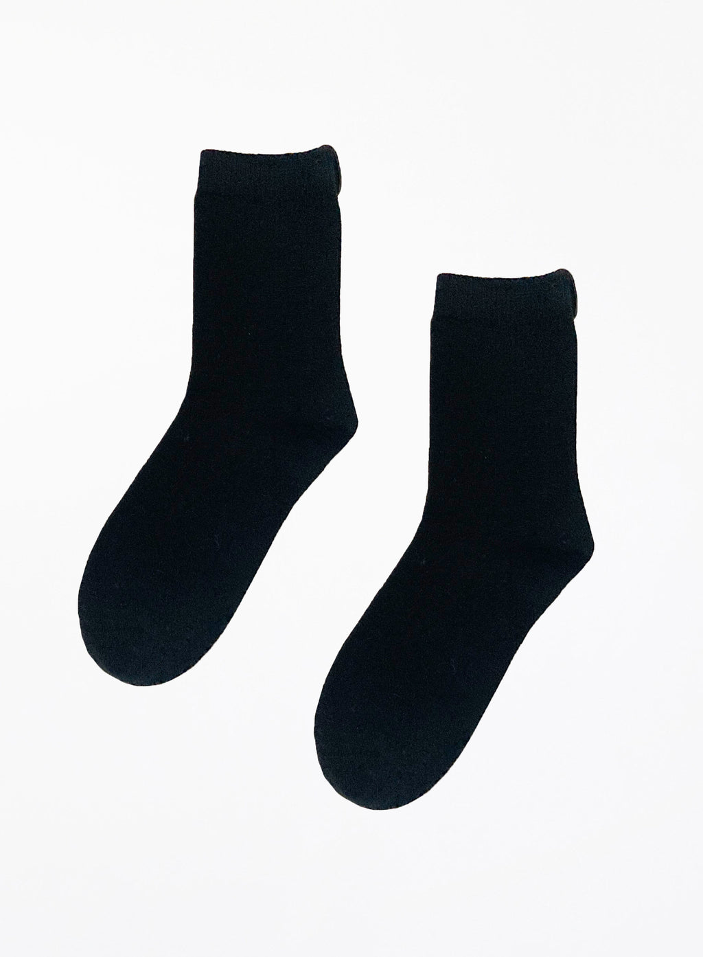 black winter wool socks