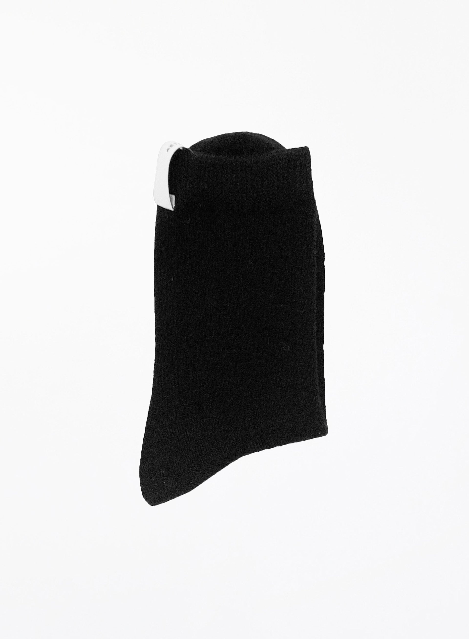 black winter wool socks