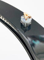 Black Embellished Acetate Banana Clip