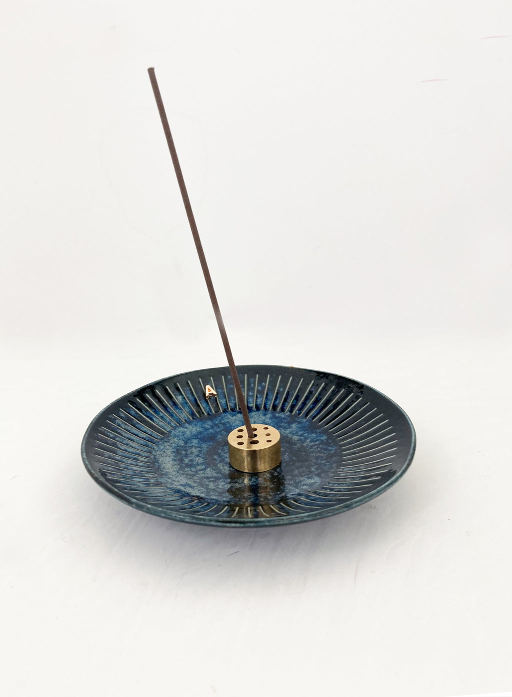 Navy Blue Ceramic Incense Holder 
