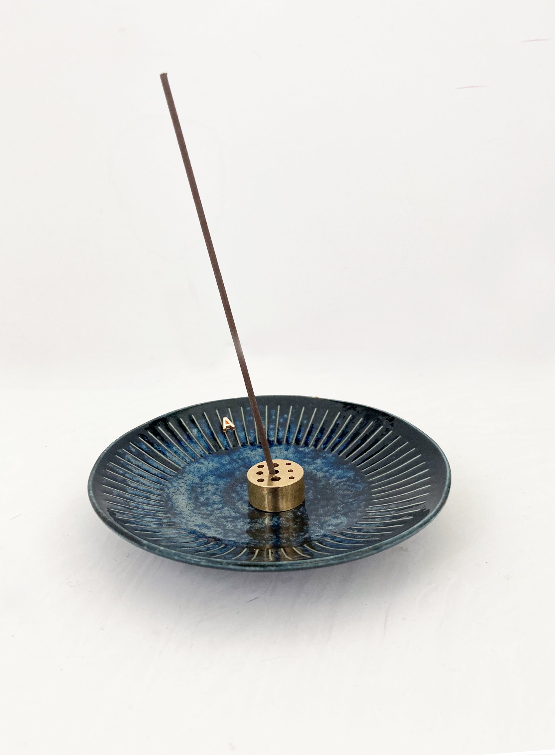 Navy Blue Ceramic Incense Holder 