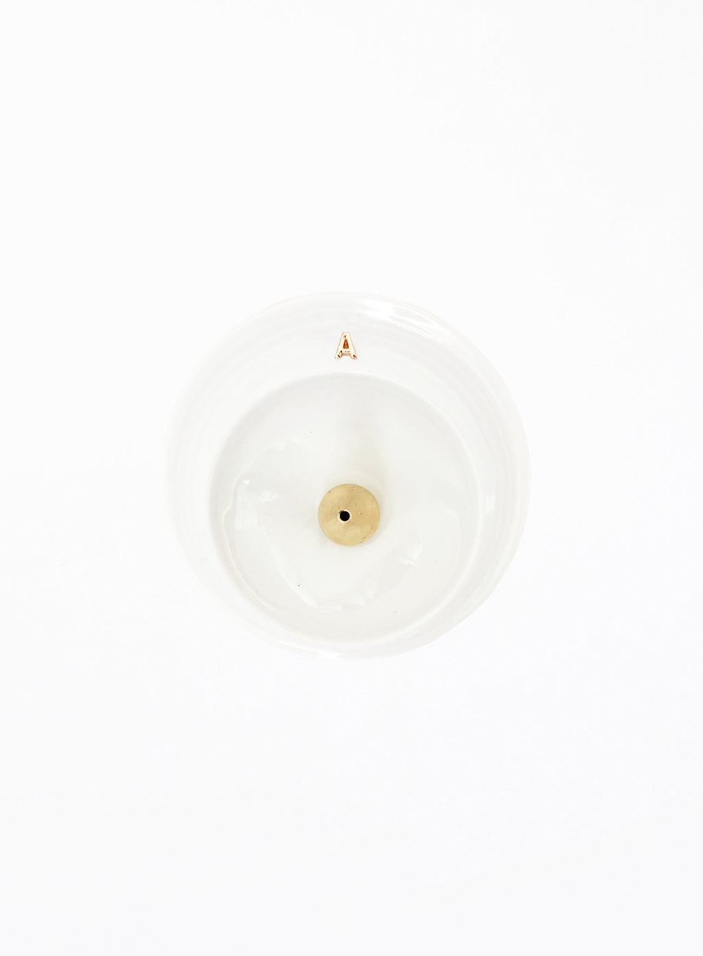 White Ceramic Incense Holder 