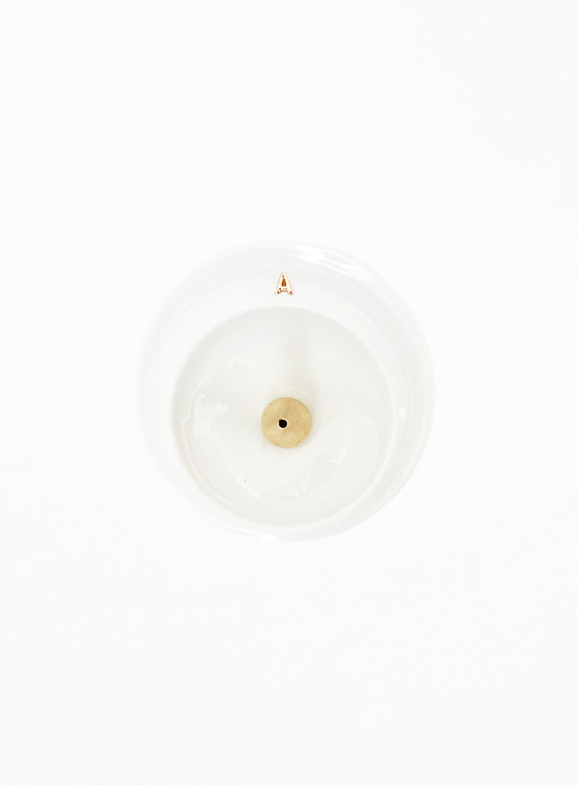 White Ceramic Incense Holder 