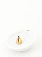 White Ceramic Incense Holder 