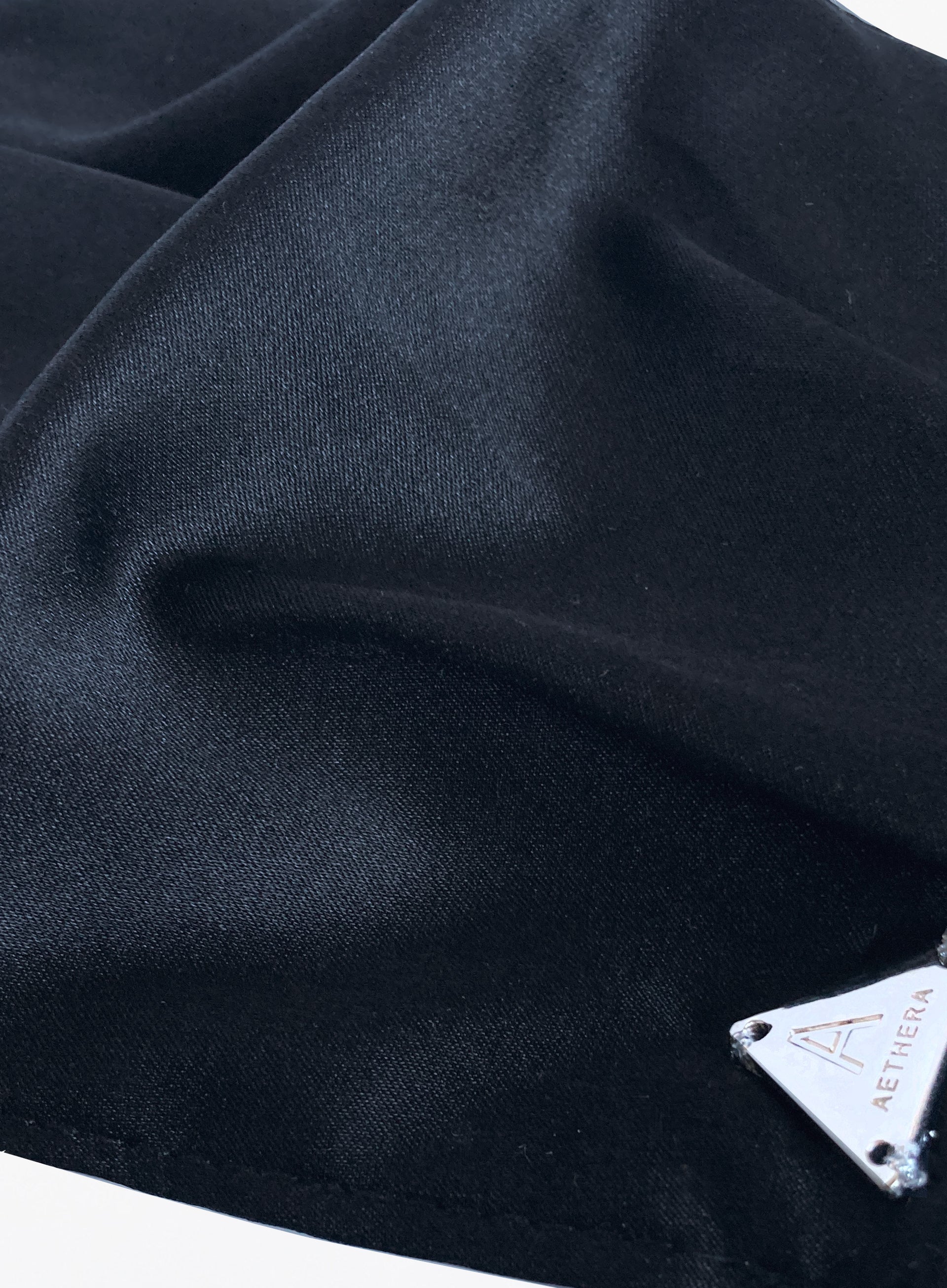 Black Silk Facemask