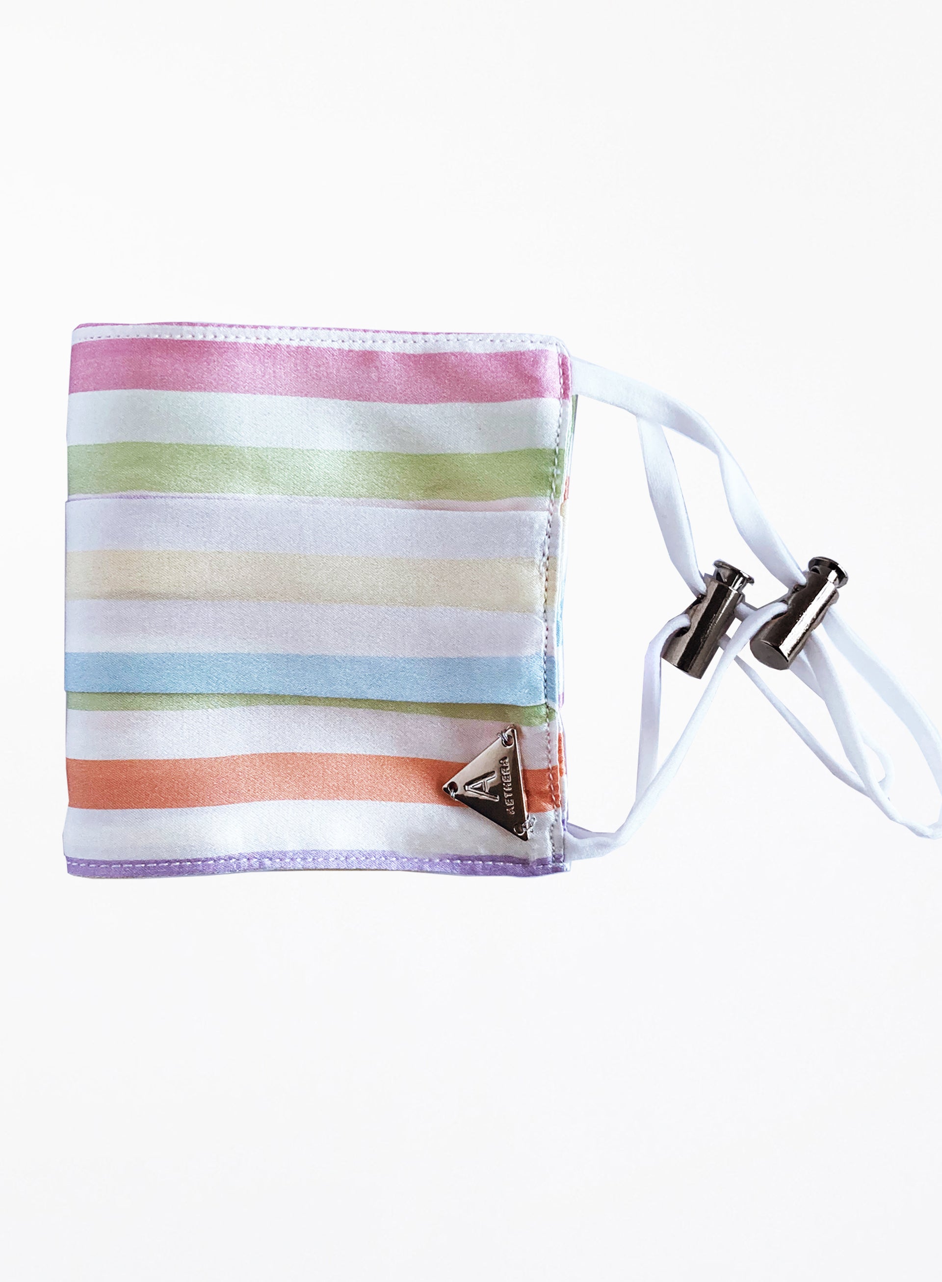 Stripe Silk Facemask