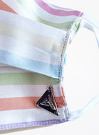 Stripe Silk Facemask