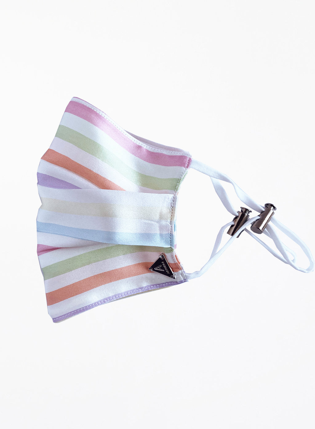 Stripe Silk Facemask