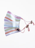 Stripe Silk Facemask