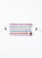 Stripe Silk Facemask