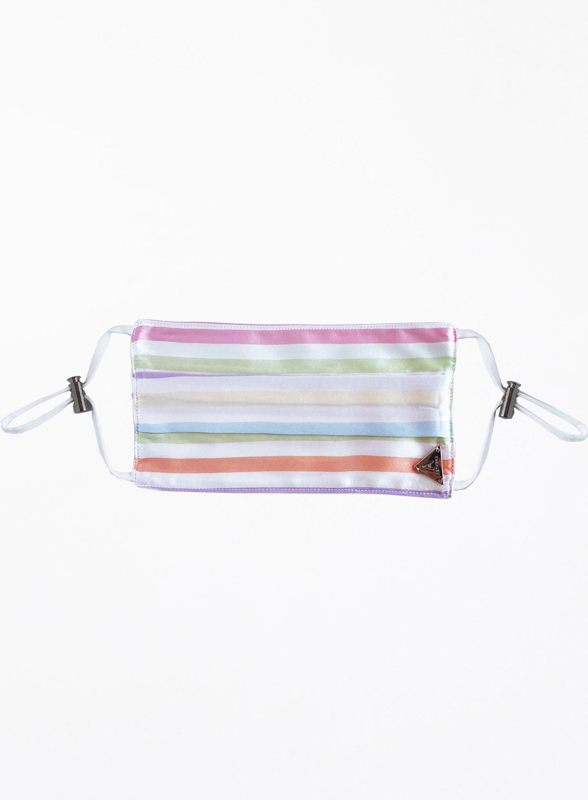Stripe Silk Facemask