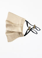 Beige Silk Facemask