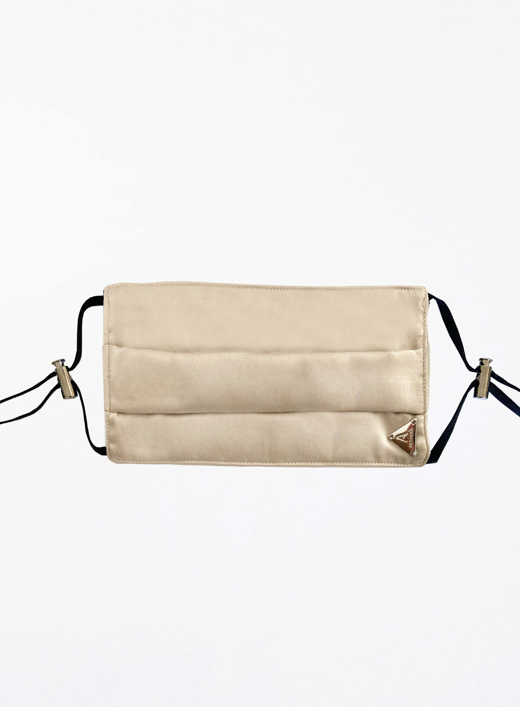 Beige Silk Facemask