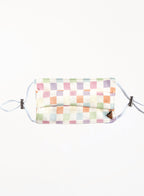 Checked Silk Facemask