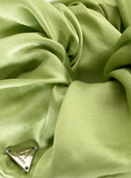 Green Oversized Silk Scrunchie