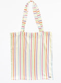 Stripe Silk Tote Bag