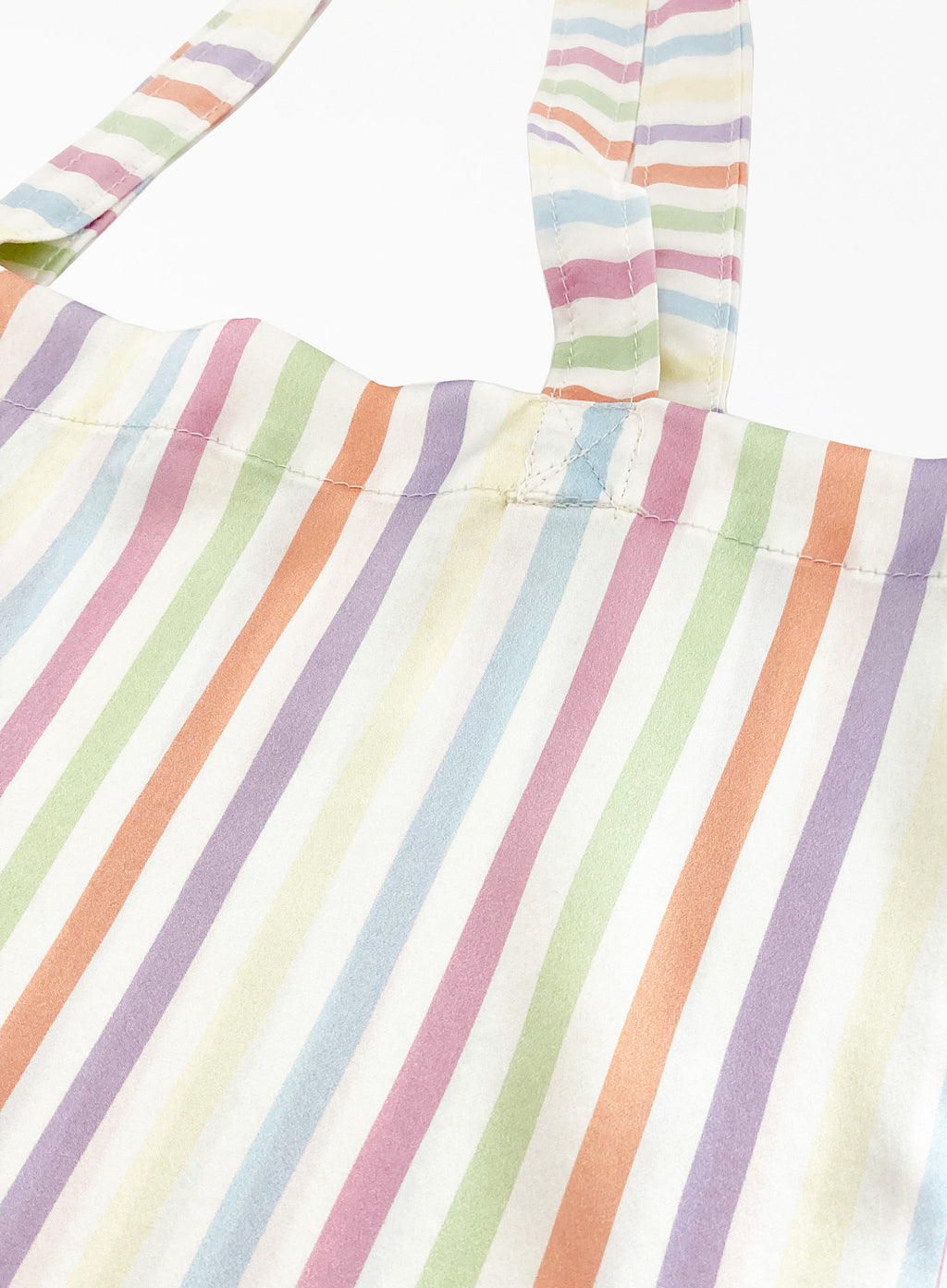 Stripe Silk Tote Bag