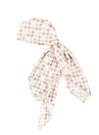 Checked Silk Square Scarf