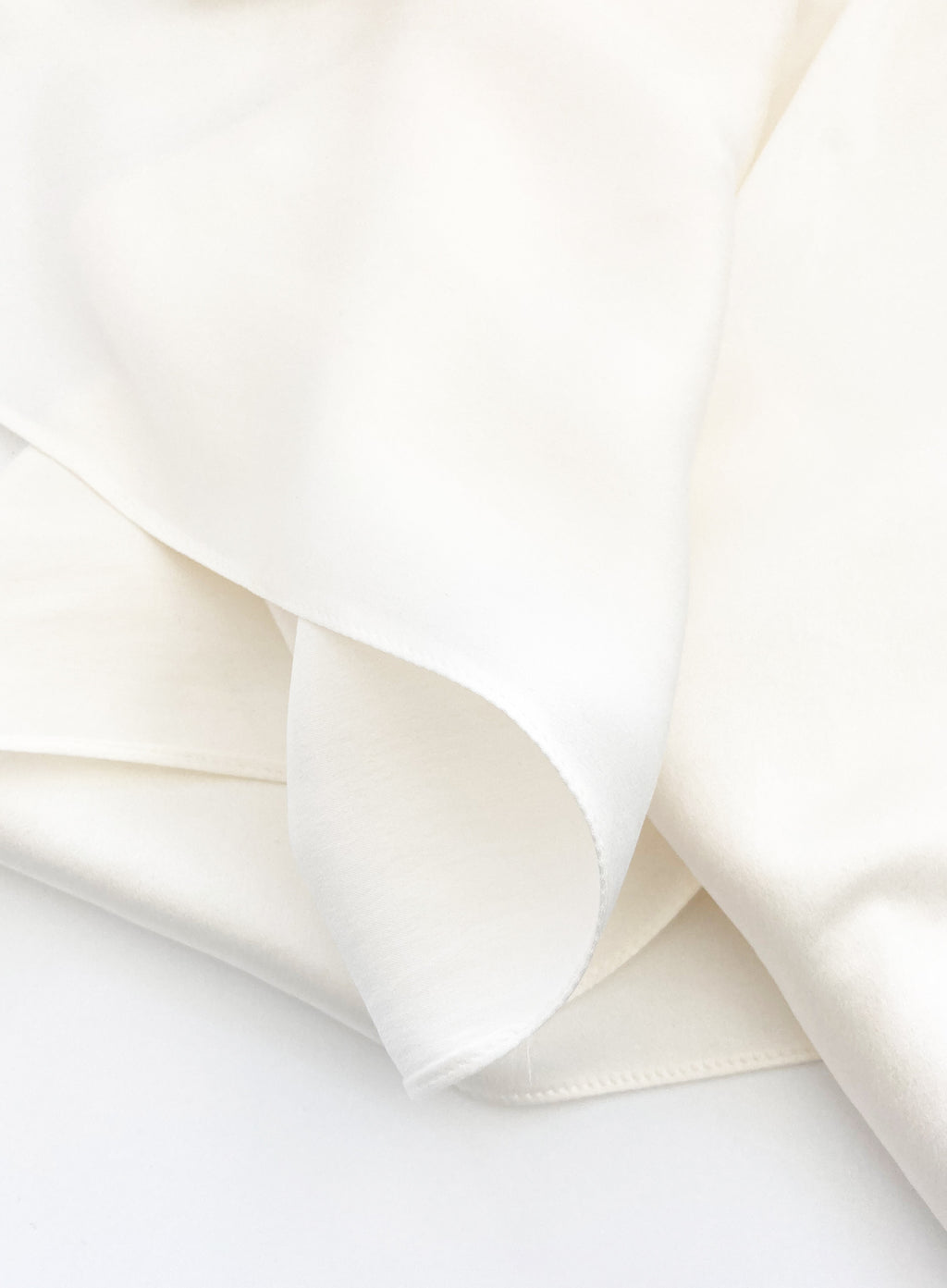 White Silk Square Scarf