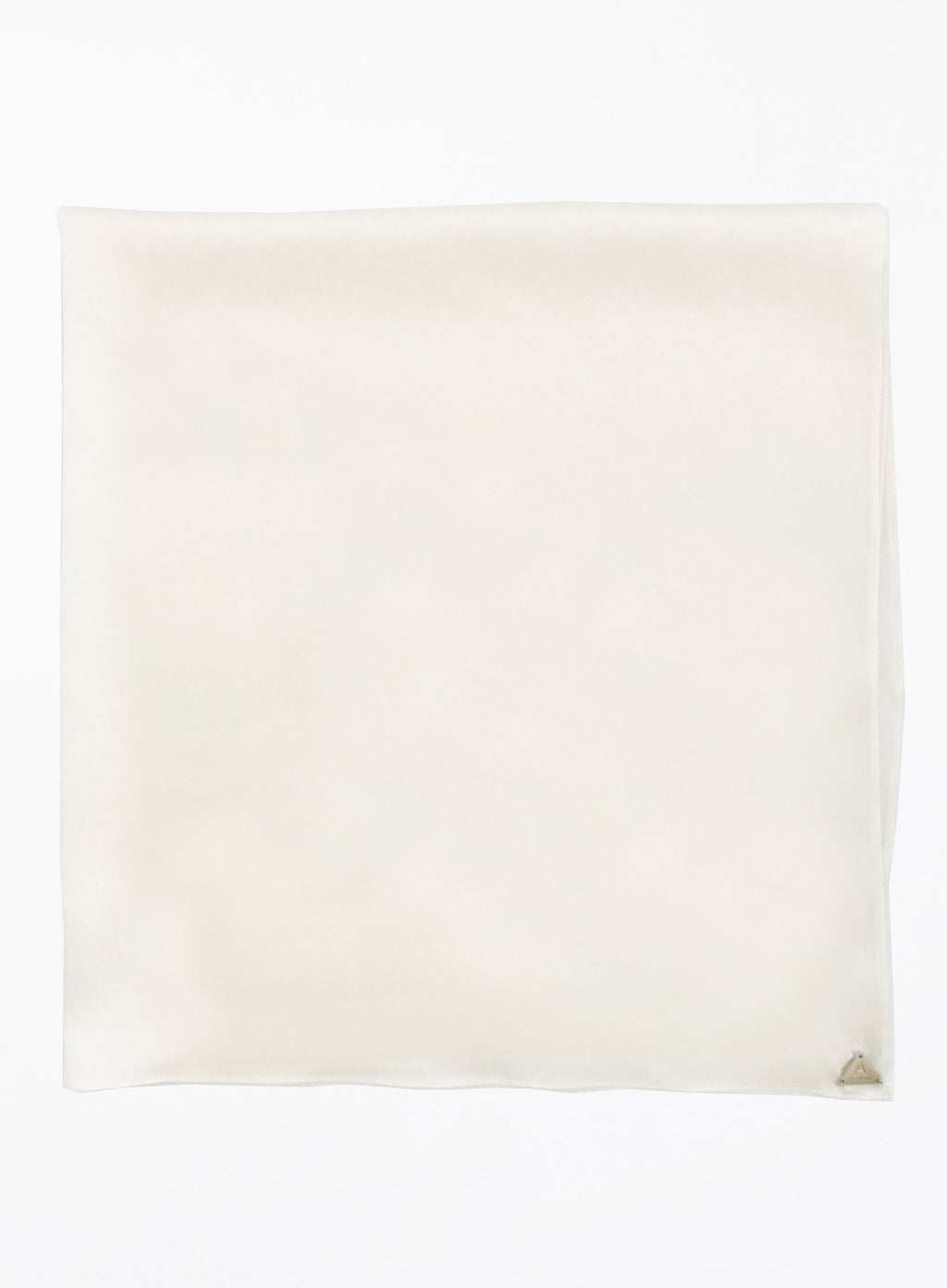 White Silk Square Scarf