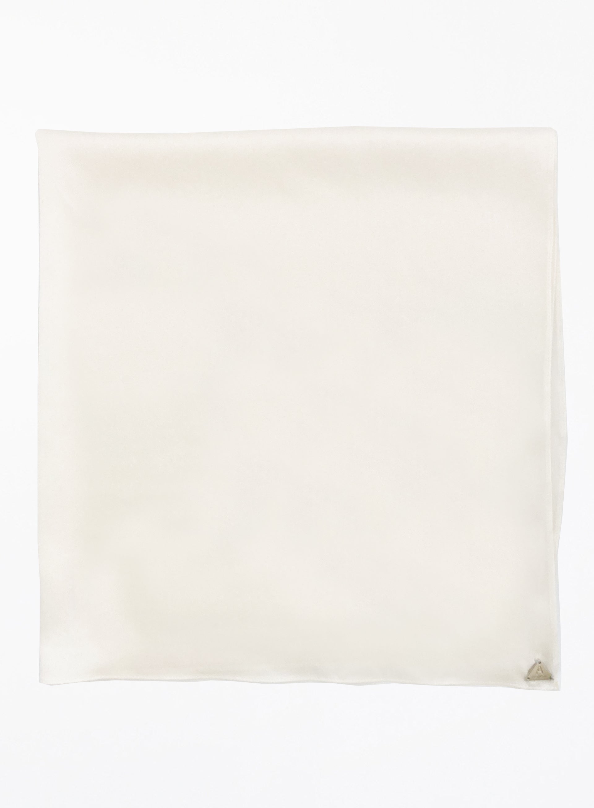 White Silk Square Scarf