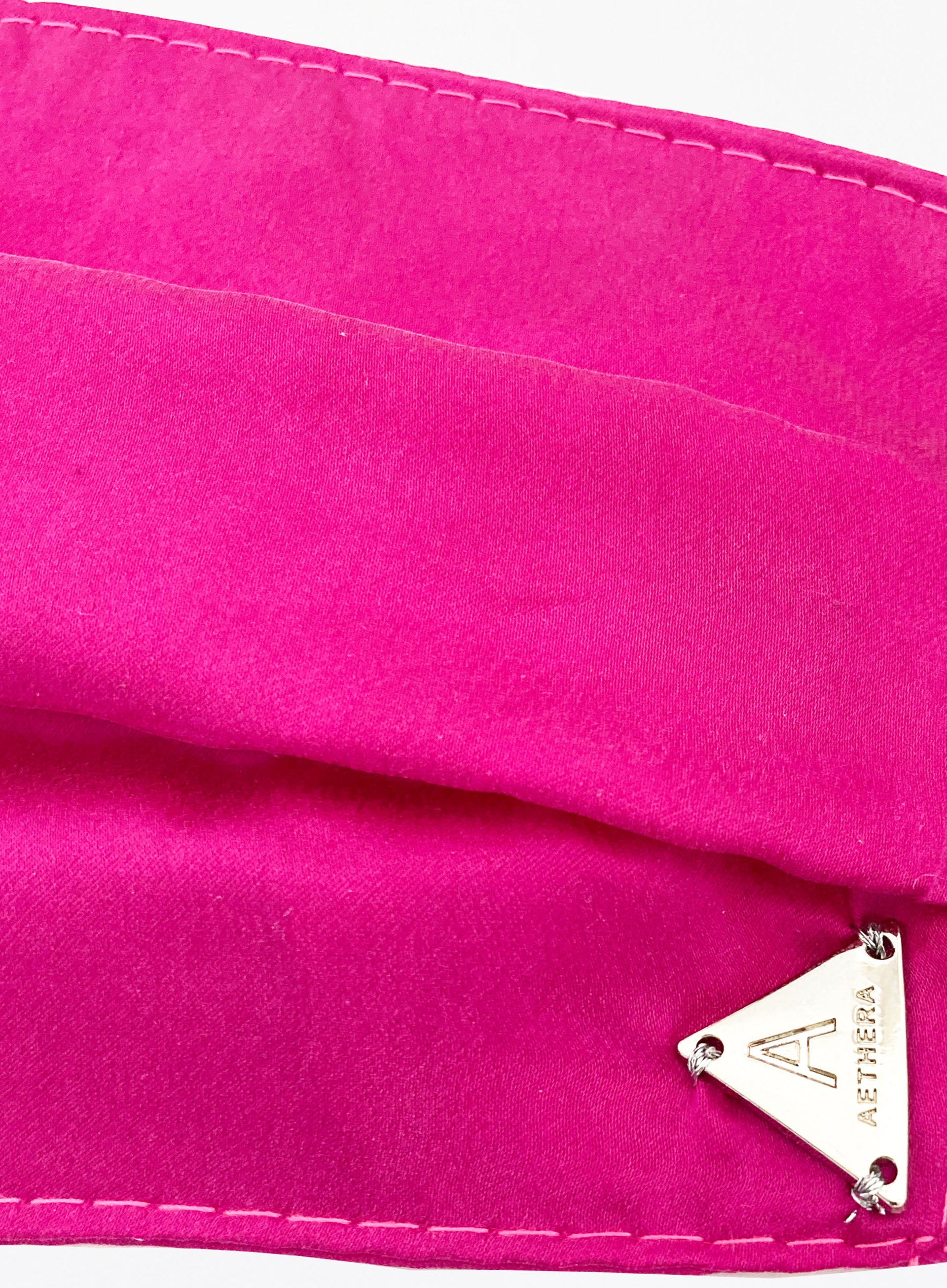 Aurora Silk Facemask - Fuchsia