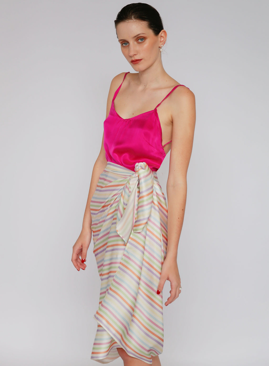 Stripe Silk Pareo