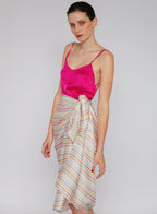 Stripe Silk Pareo