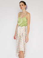 Checked Silk Pareo
