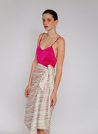 Stripe Silk Pareo