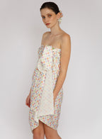 Checked Silk Pareo