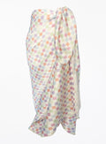 Checked Silk Pareo