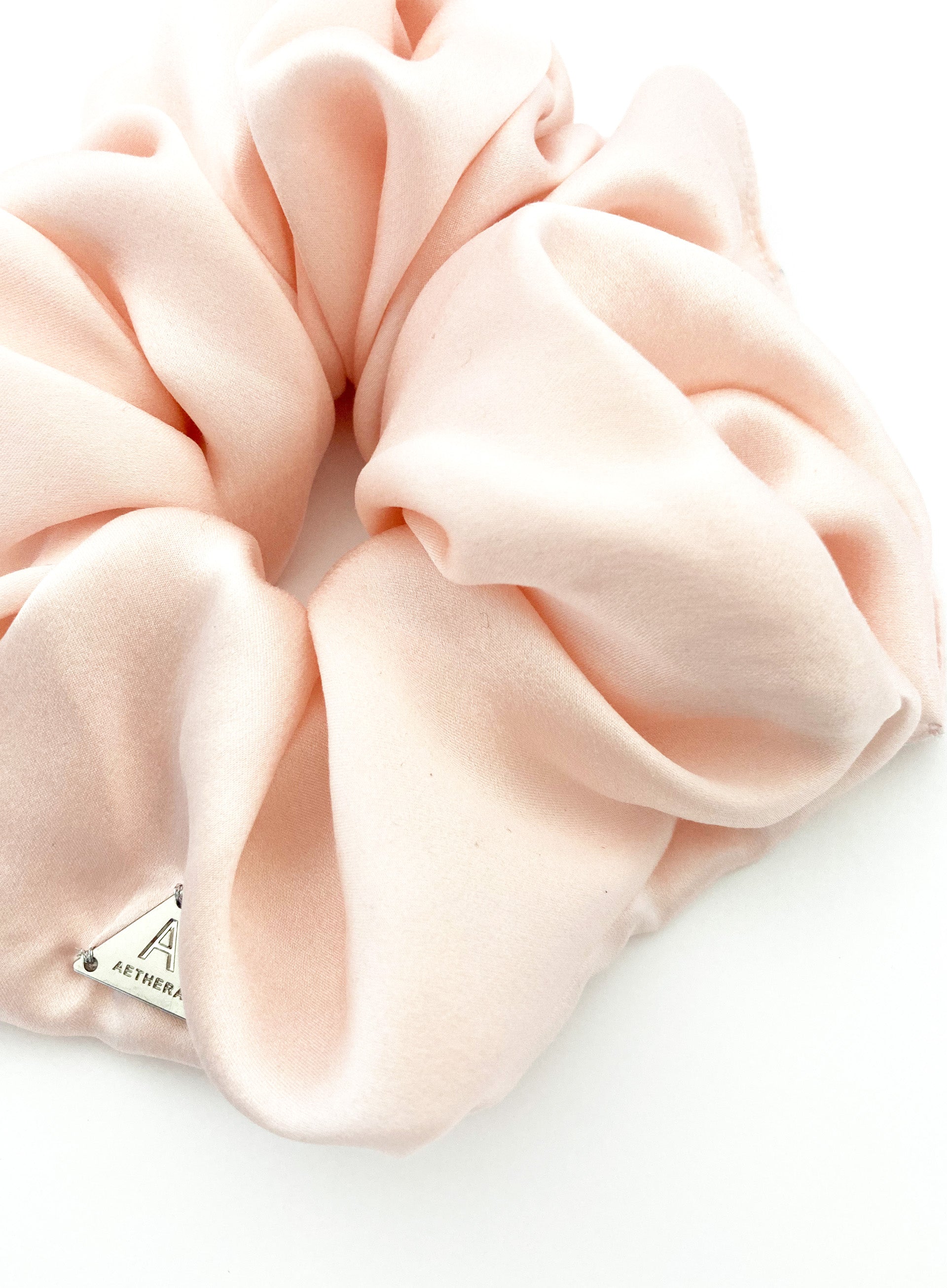 Pink Oversized Silk Scrunchie
