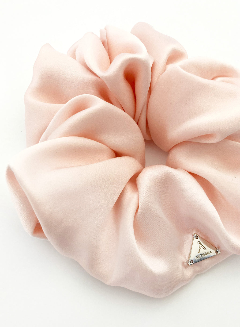Pink Silk Scrunchie Set