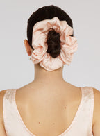 Pink Oversized Silk Scrunchie