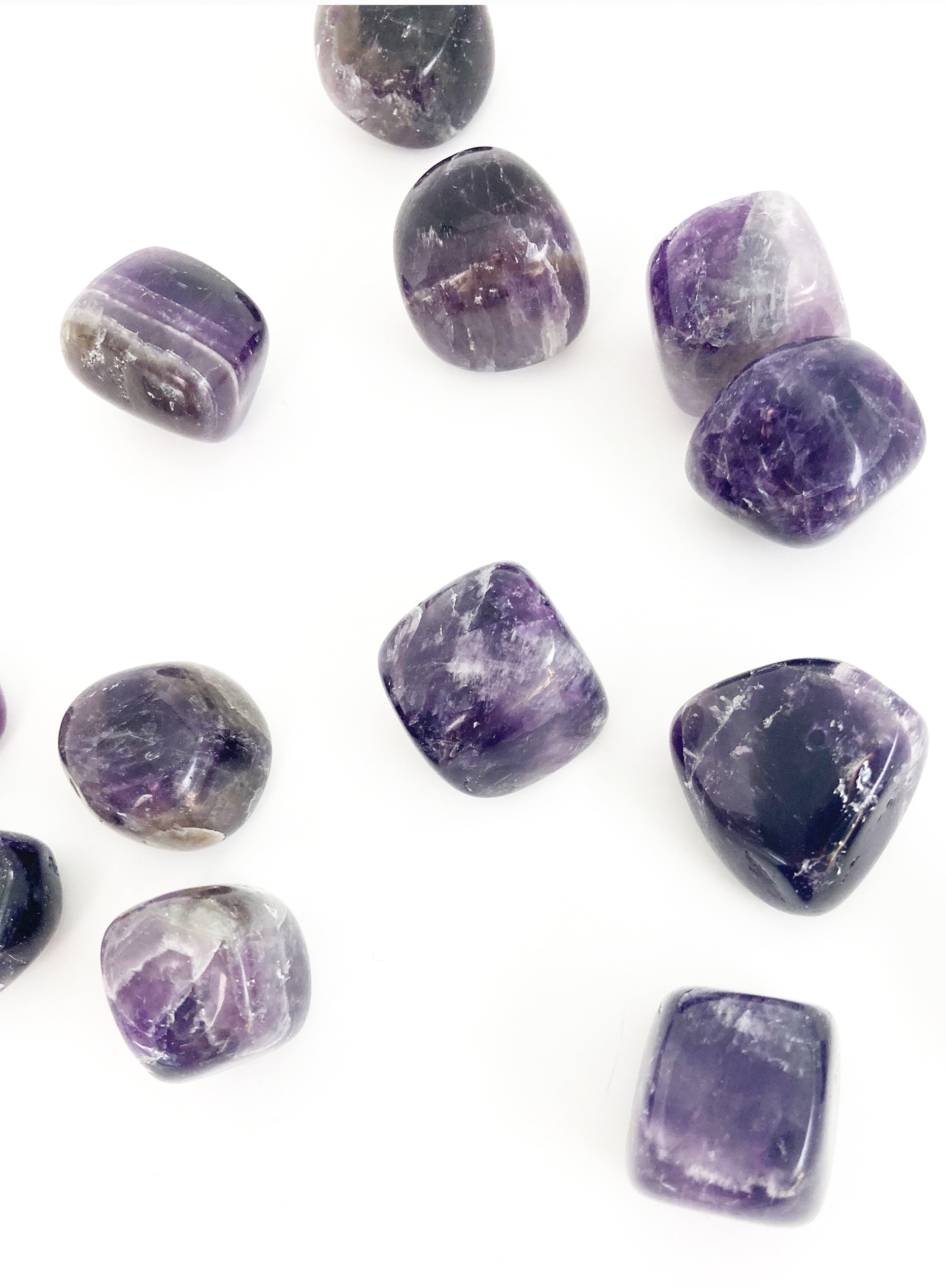 amethyst crystal set