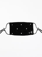 Nacre Cultured Pearl Silk Facemask - Nero