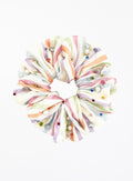 Stripe Embellished Oversized Silk Scrunchie