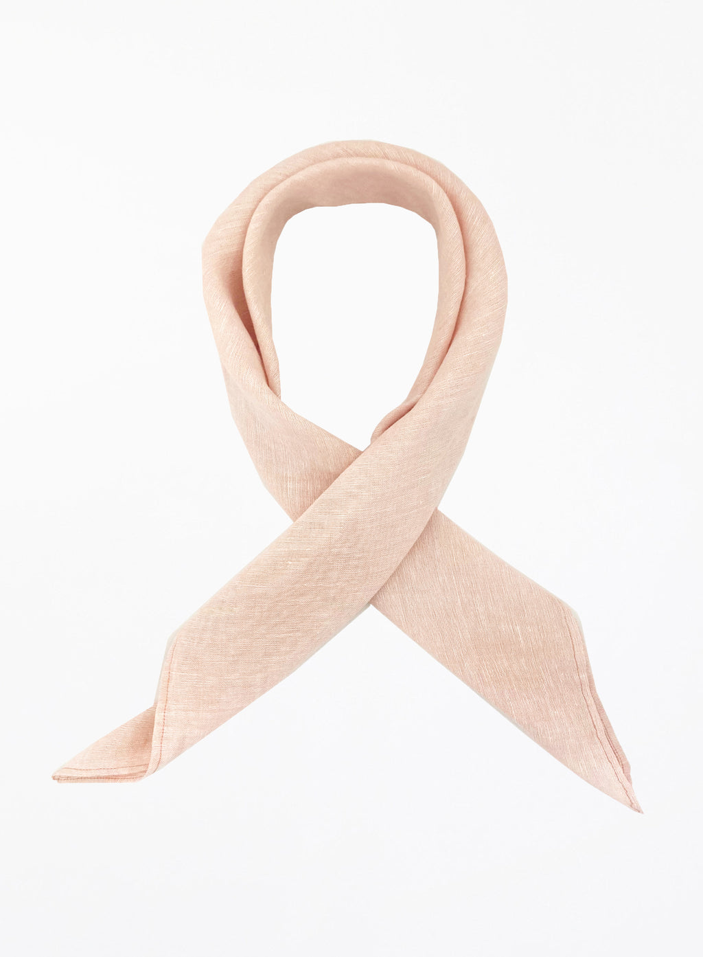 Anastasie Linen Square Scarf - Rose