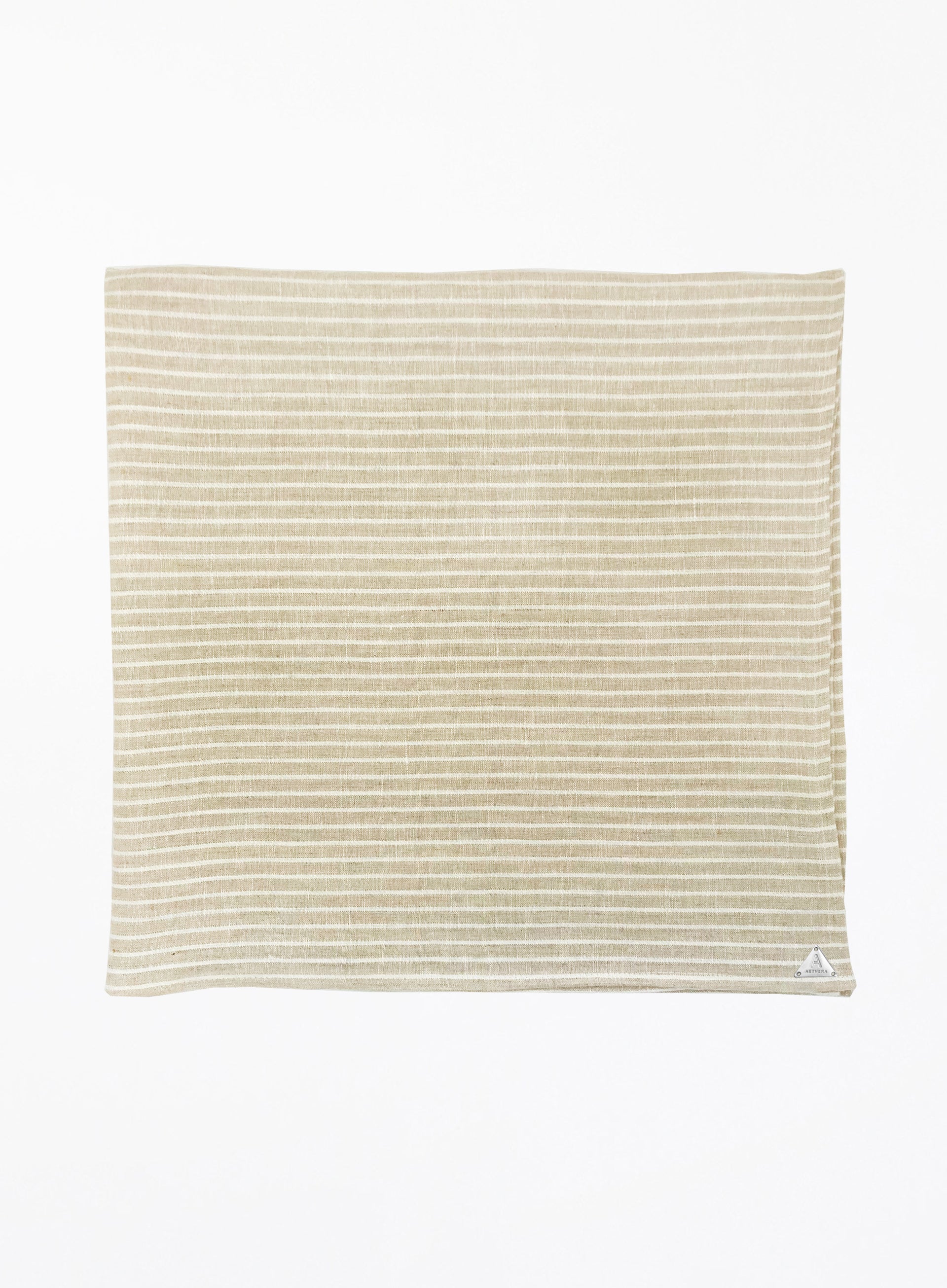 Anastasie Linen Square Scarf - Stripe