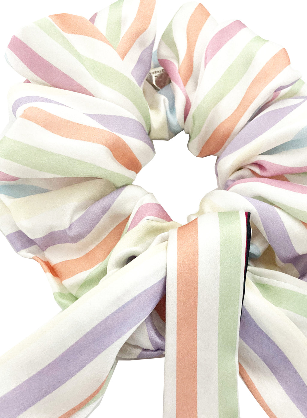 Stripe Silk Hair Tie